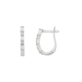 18 Karat Gold-Ohrringe mit Zirkonia